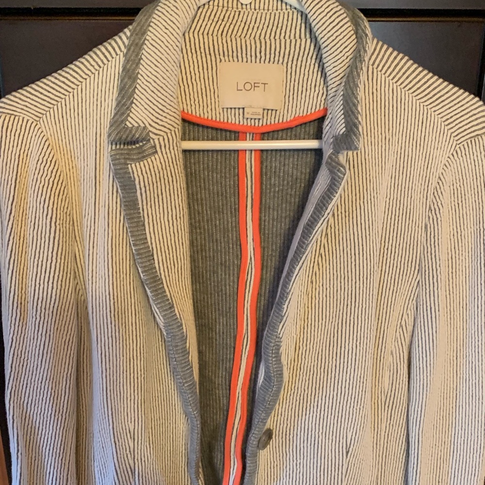 Stripped blazer from The Loft